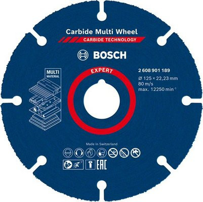 BOSCH Vágótárcsa EXPERT Carbide Multi Wheel 125mm