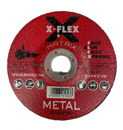 X-FLEX Fémvágó korong Matrix 125x6,0x22,23mm